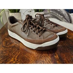 adidas Rod Laver brown perforated leather, size 8